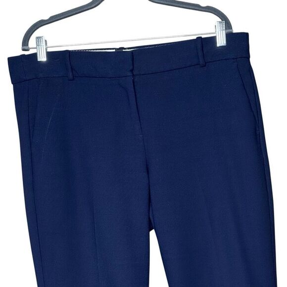 J. Crew navy blue Cameron high rise slim cropped pants size 14 - Picture 4 of 14